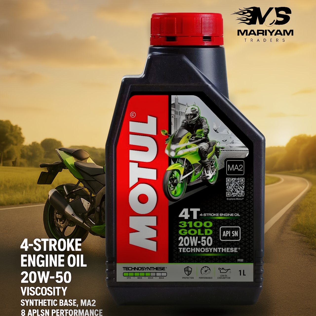 Motul 3100 Gold 4T 20W-50 1L